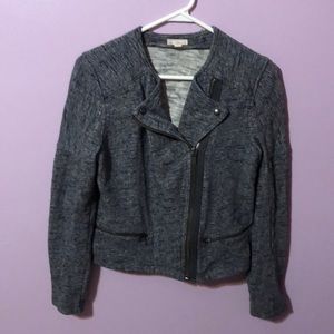 Gap Blue Moto Style Lightweight Zip Jacket